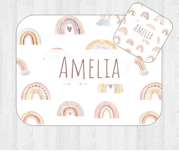 Personalised Children's Dining Placemat & Coaster