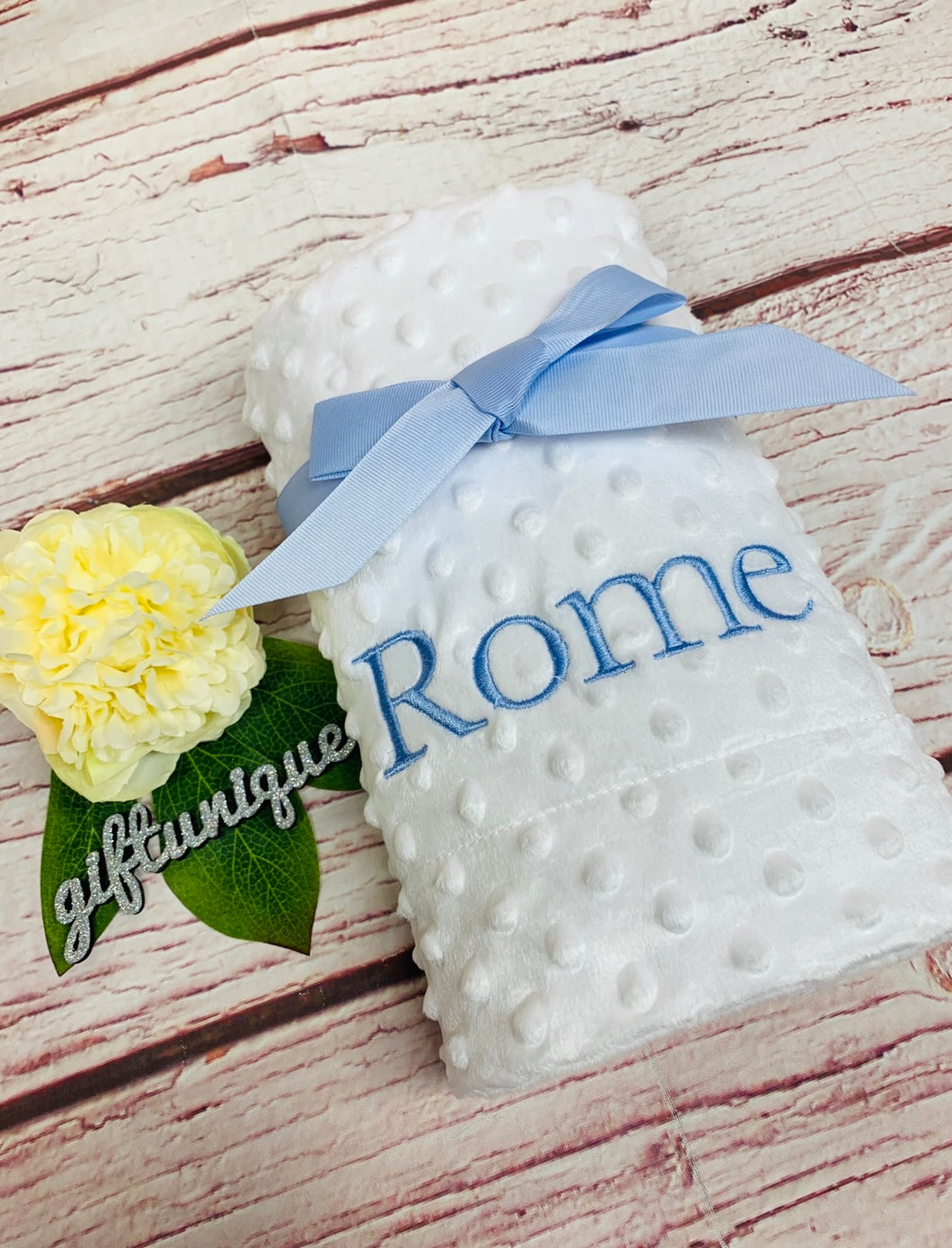 Personalised Baby Bubble Blanket - Any Name